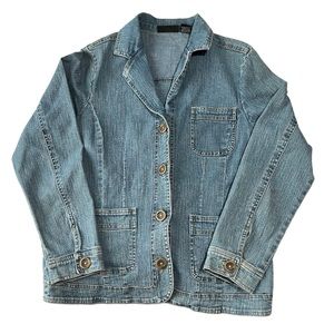 Relativity- Medium Wash, Classic, Button Down, Denim Jacket, Size Small